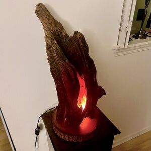 Driftwood ‘Flame’ Salt Lamp - ONE OF A KIND